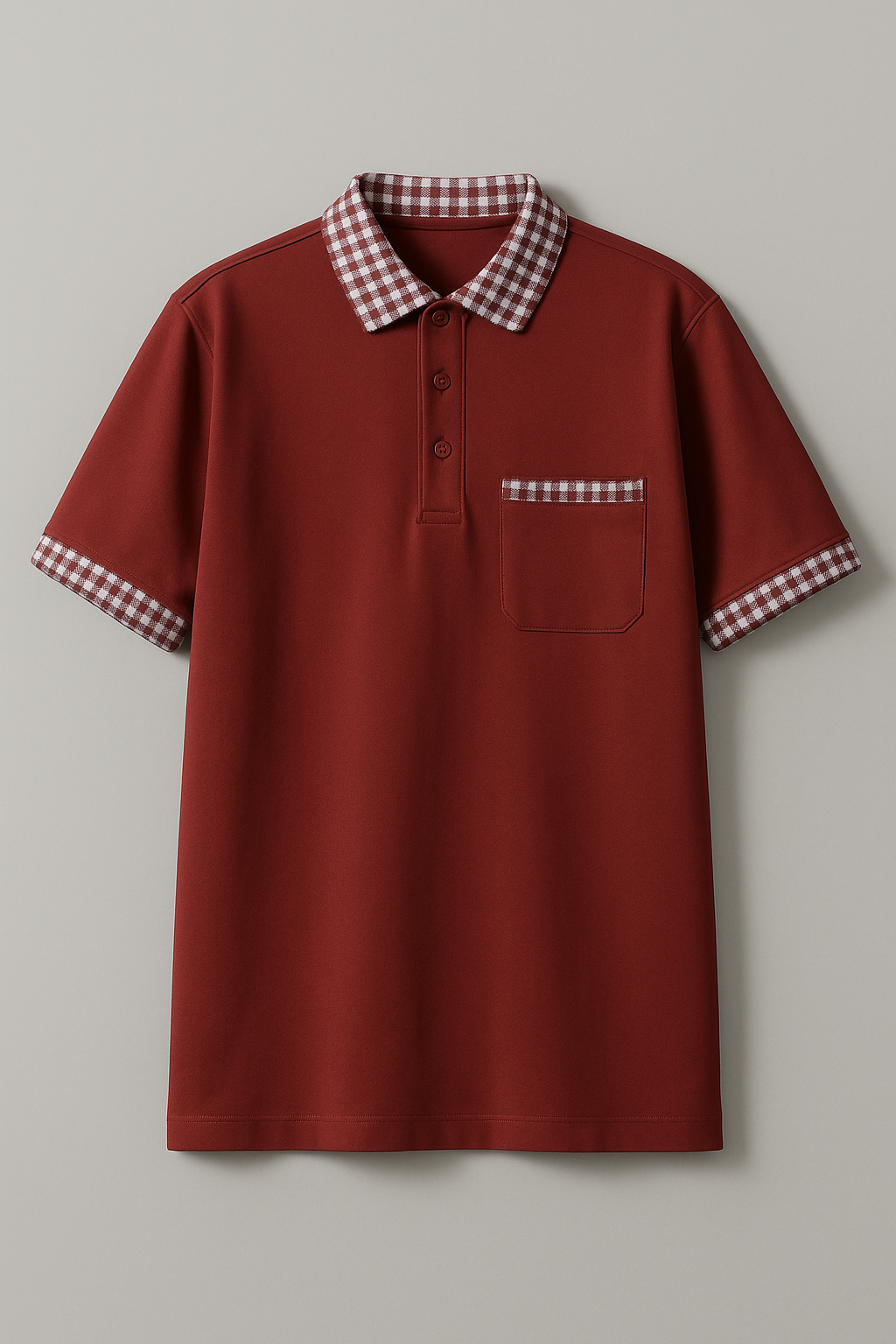 Check collared T- Shirt -  Men