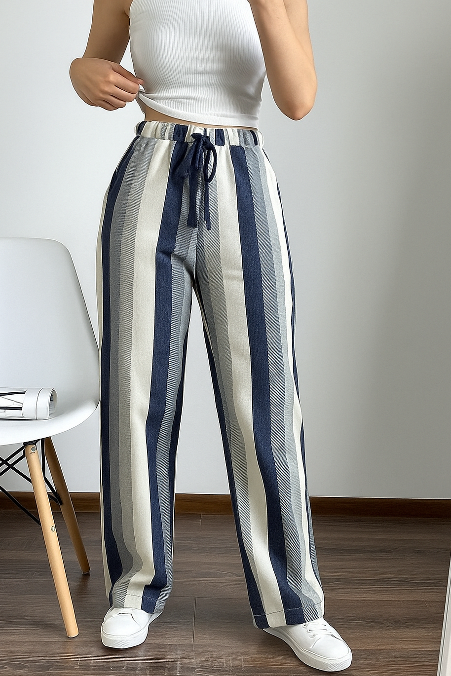 Blue -  Lined Trouser - Unisex